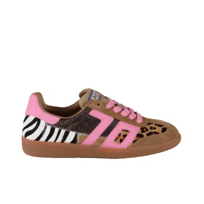 Back 70 Women's Squid Sneakers In Leopard Zebra Fuxia In Multi