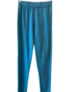 Back Beat Co. Women's Cotton Leggings In Teal In Blue