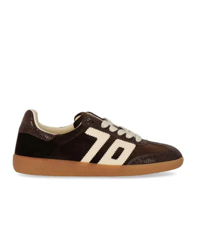 Back70 Cloud Velvet Brown Sneaker In Burgundy
