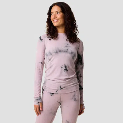 Backcountry Bga Cedars Rws Merino Lt-wt Baselayer Crew Top In Pink