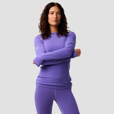 Backcountry Bga Cedars Rws Merino Lt-wt Baselayer Crew Top In Dawn Patrol Purple