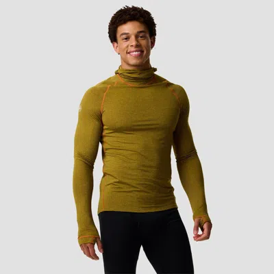Backcountry Bga Pines Microgrid Ultra-lt Baselayer Balaclava Top In Green