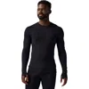 Backcountry Cedars Rws Merino Lt-wt Baselayer Crew Top In Black