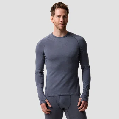 Backcountry Cedars Rws Merino Lt-wt Baselayer Crew Top In Gray
