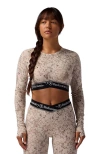 Backcountry Cedars Rws Merino Lt-wt Baselayer Cropped Crew Top In Neutral