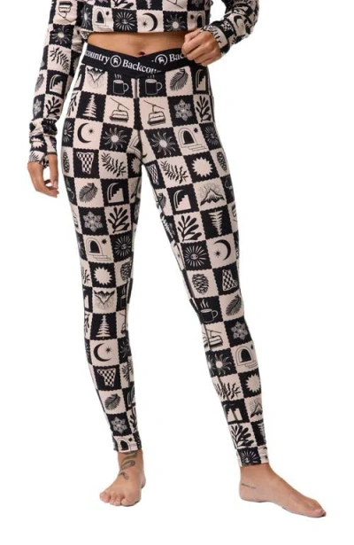 Backcountry Cedars Rws Merino Lt-wt Baselayer V-waist Bottom In Black