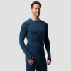 Backcountry Cedars Rws Merino Mid-wt Baselayer Crew Top In Blue