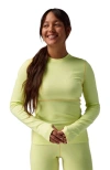 Backcountry Cedars Rws Merino Mid-wt Baselayer Crew Top In Gold