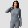 Backcountry Cedars Rws Merino Mid-wt Baselayer Crew Top In Gray
