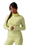 Backcountry Cedars Rws Merino Mid-wt Baselayer Funnel Neck Top In Yellow