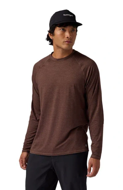 Backcountry Destination Long-sleeve Crew Top In Brown