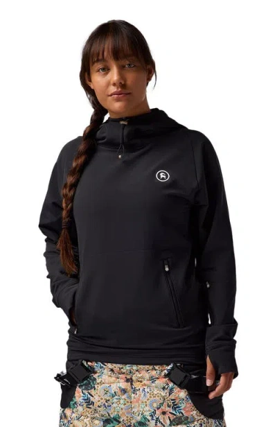 Backcountry Destination Softshell Fleece Hoodie In Black