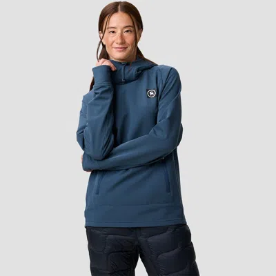 Backcountry Destination Softshell Fleece Hoodie In Blue