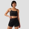 Backcountry Destination Square Neck Bra Top In Black
