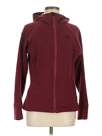 Pre-owned Backcountry Fleece Jacket In Burgundy