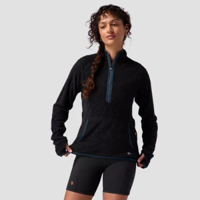 Backcountry Highliner Primaloft Air-perm Fleece 1/4-zip In Black