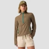 Backcountry Highliner Primaloft Air-perm Fleece 1/4-zip In Brown
