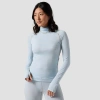 Backcountry Pines Microgrid Ultra-lt Baselayer Balaclava Top In Blue