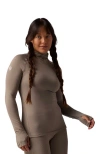 Backcountry Pines Microgrid Ultra-lt Baselayer Balaclava Top In Brown