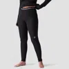 Backcountry Cedars Rws Merino Lt-wt Baselayer V-waist Bottom In Black