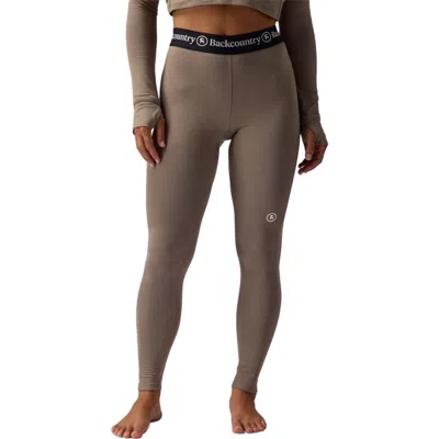 Backcountry Pines Microgrid Ultra-lt Baselayer Bottom In Brown