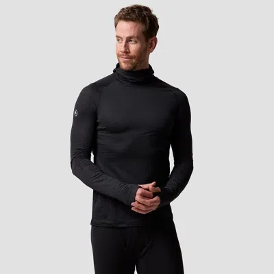 Backcountry Pines Micrrid Ultra-lt Baselayer Balaclava Top In Black