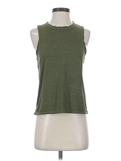 Pre-owned Backcountry Sleeveless Top Green Halter Neckline Tops