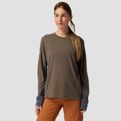 Backcountry Slickrock Drirelease Long-sleeve Tech T-shirt In Brown