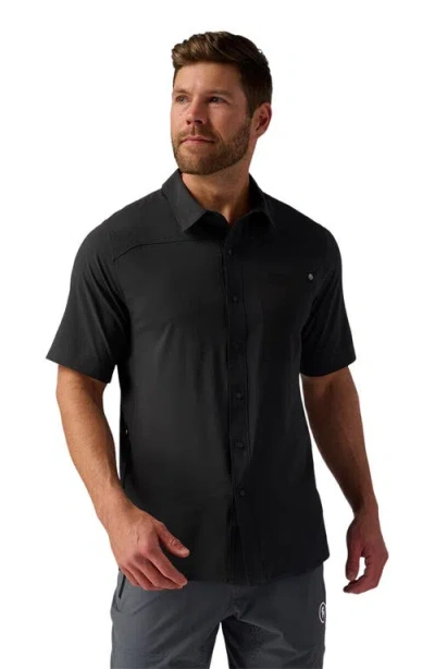 Backcountry Slickrock Short-sleeve Button-up Jersey In Black