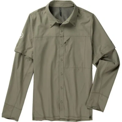 Backcountry Tahoe Woven Convertible Snap-up Shirt In Green