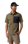 Backcountry Tahoe Woven Short-sleeve Snap-up Shirt In Green