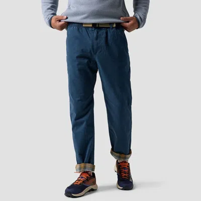 Backcountry Venture Daily Flannel Lined Pant In Blue