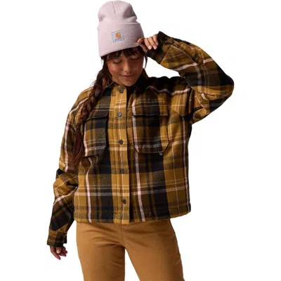 Backcountry Venture Pile-fleece Lined Flannel Jacket In Brown