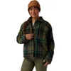 Backcountry Venture Pile-fleece Lined Flannel Jacket In Green