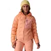 Backcountry Waas Allied Down Hooded Jacket In Orange