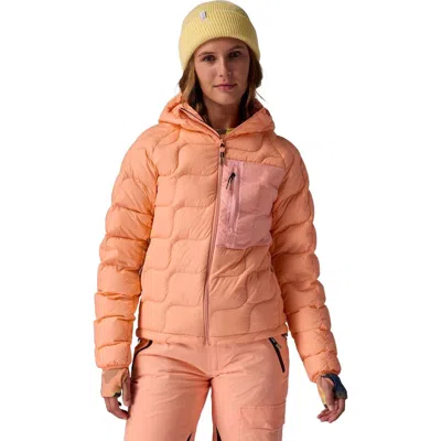 Backcountry Waas Allied Down Hooded Jacket In Orange