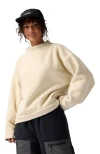Backcountry Wander Pile-fleece Mock-neck Top In Neutral