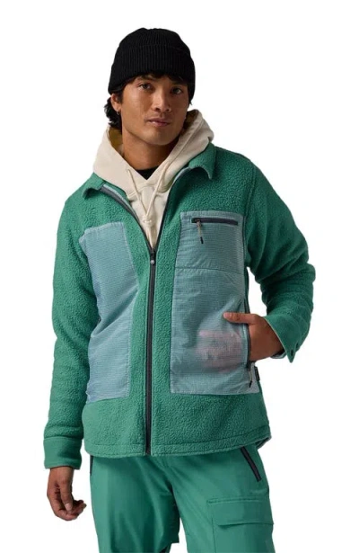 Backcountry Wander Pile-fleece Shirt Jacket- Men's In Gearhead Green At Nordstrom, Size Small