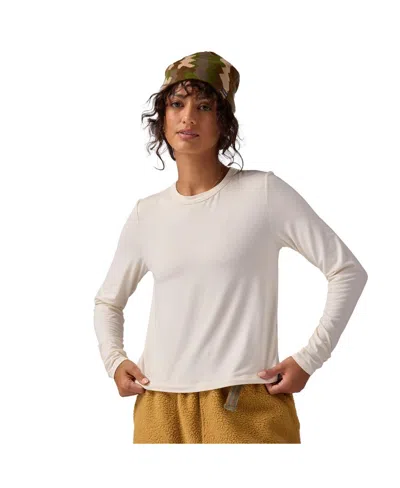 Backcountry Women's Destination Long-sleeve Shirt Long Sleeve Performance Tops In White