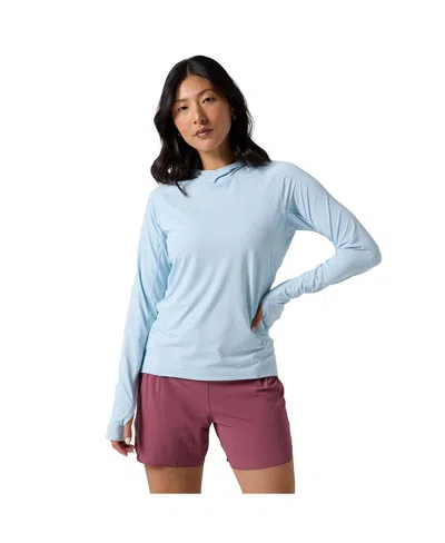 Backcountry Women's Tahoe Sun Hoodie Long Sleeve Performance Tops In Blue