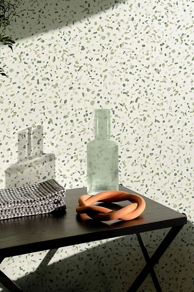 Backdrop Los Cosmos Wallpaper In Moss At Urban Outfitters In Green