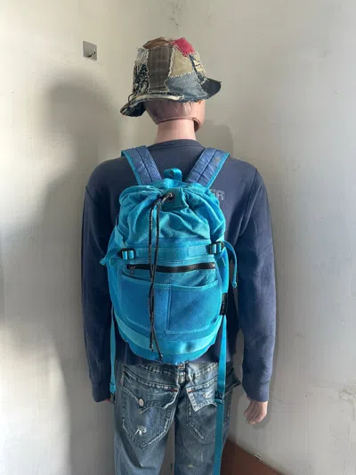Pre-owned Backpack X Yohji Yamamoto Ysaccs By Yohji Yamamoto Utility Design Backpack In Blue