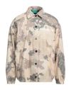 Backsideclub Man Jacket Sand Size Xl Polyester In Beige