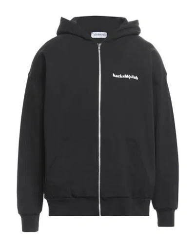 Backsideclub Man Sweatshirt Black Size Xl Cotton