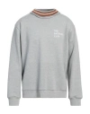 Backsideclub Man Sweatshirt Light Grey Size M Cotton In Grey