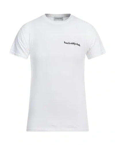 Backsideclub Man T-shirt White Size S Cotton