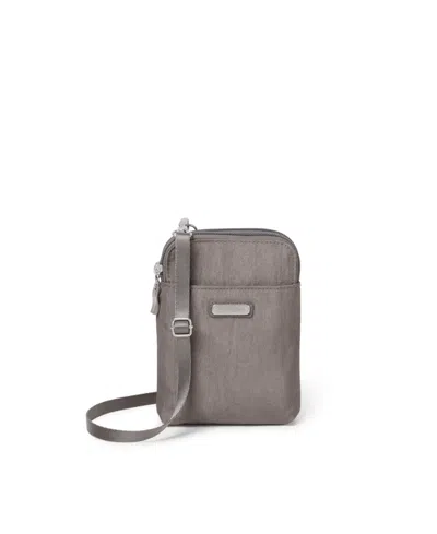 Backstage Baggallini Take Two Rfid Bryant Crossbody In Sterling Shimmer