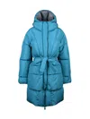 Bacon Aqua Polyester Oaks 97 Down Jacket In Blue