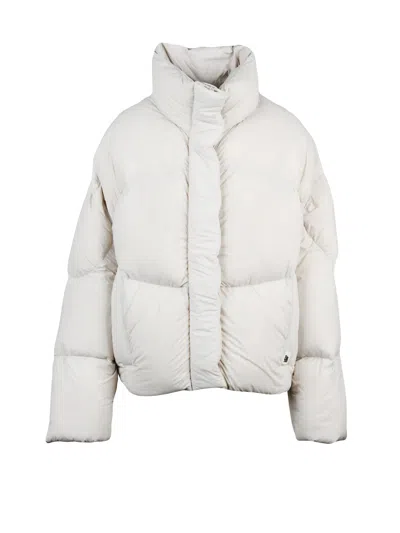 Bacon Beige Polyamide New Order Down Jacket In White