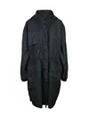 Bacon Black Polyester Trevor Twill Waterproof Jacket In Black